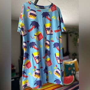 *****SOLD*****Nooworks Snacks Tee Dress